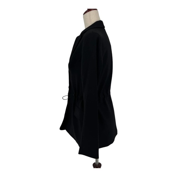 ARGENT Women's Black Cinched Waist 3-Button Wool Blazer-SIZE 4 - MSRP $398 - Picture 6 of 13